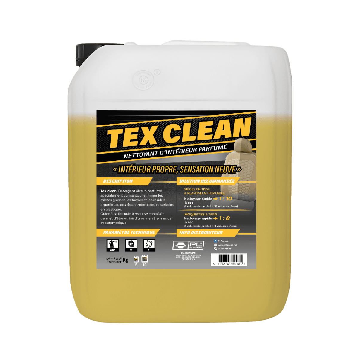 TEX CLEAN - Nettoyant d'Intérieur Parfumé