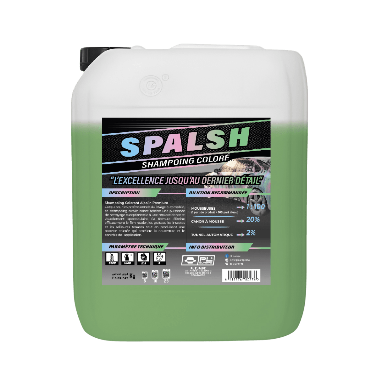 SPALSH - Shampoing Coloré Alcalin Premium