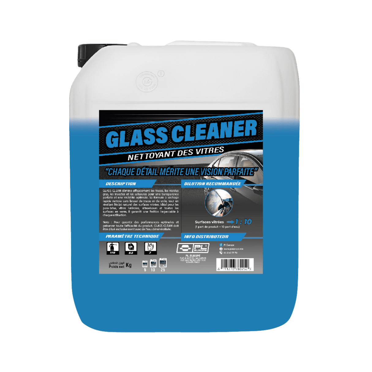 GLASS CLEANER - Nettoyant des Vitres & Surfaces Vitrées