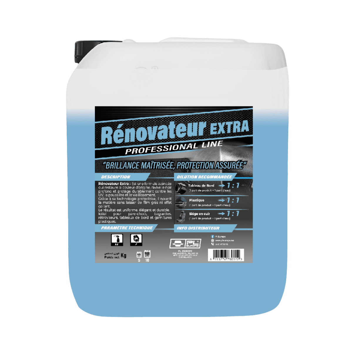 Rénovateur EXTRA Bleu - Plastiques & Tableau de Bord